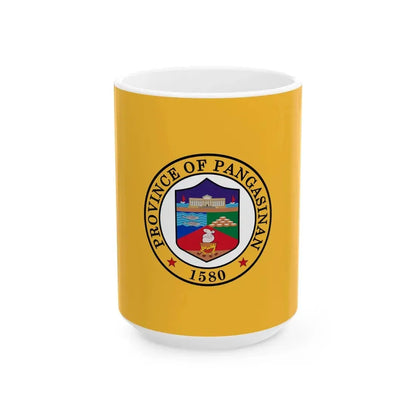 Flag of the Province of Pangasinan (Philippines) White Coffee Mug 15oz - Go Mug Yourself