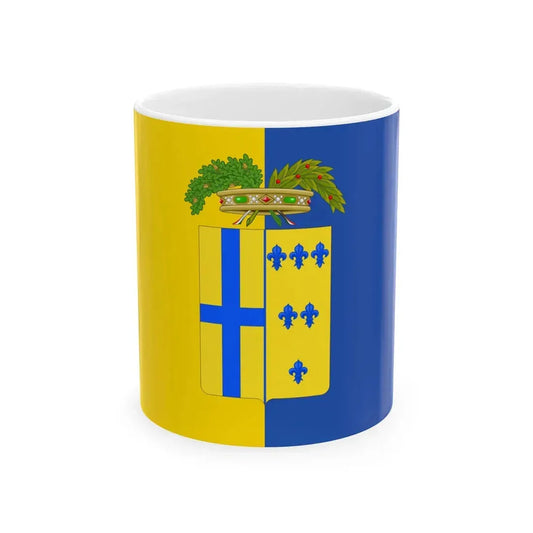 Flag of the province of Parma (Italy) White Coffee Mug 11oz - Go Mug Yourself