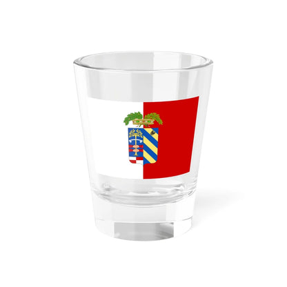 Flag of the province of Pesaro-Urbino (Italy) Shot Glass 1.5oz 1.5oz - Go Mug Yourself