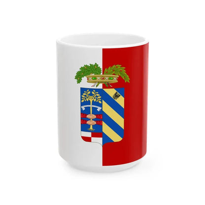 Flag of the province of Pesaro-Urbino (Italy) White Coffee Mug 15oz - Go Mug Yourself
