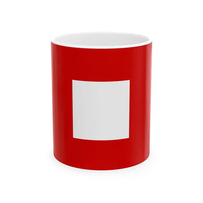 Flag of the province of Piacenza (Italy) White Coffee Mug 11oz - Go Mug Yourself
