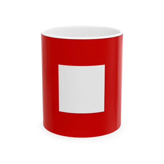 Flag of the province of Piacenza (Italy) White Coffee Mug 11oz - Go Mug Yourself