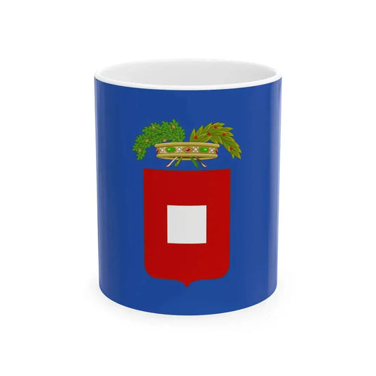 Flag of the province of Piacenza Variant (Italy) White Coffee Mug 11oz - Go Mug Yourself