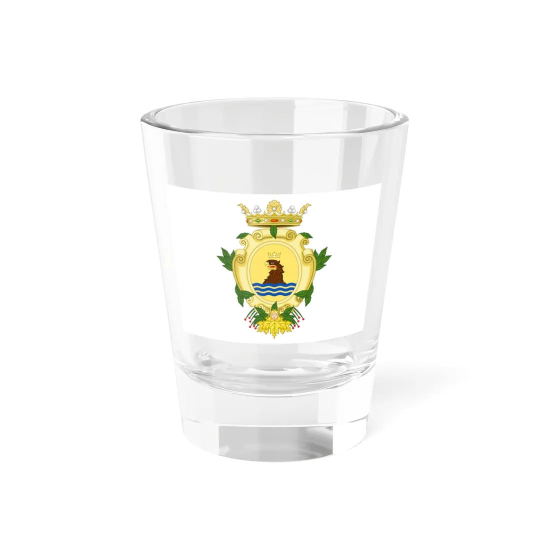 Flag of the Province of Potenza (Italy) Shot Glass 1.5oz 1.5oz - Go Mug Yourself