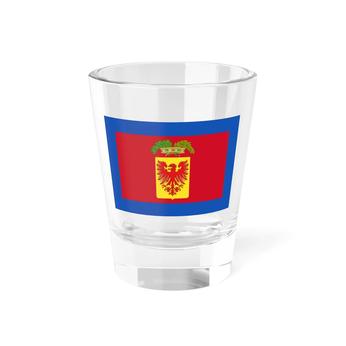 Flag of the province of Ravenna (Italy) Shot Glass 1.5oz 1.5oz - Go Mug Yourself