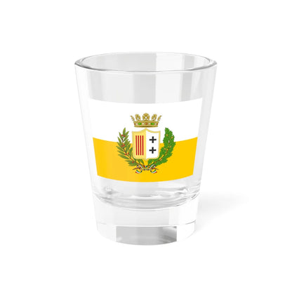 Flag of the province of Reggio Calabria (Italy) Shot Glass 1.5oz 1.5oz - Go Mug Yourself