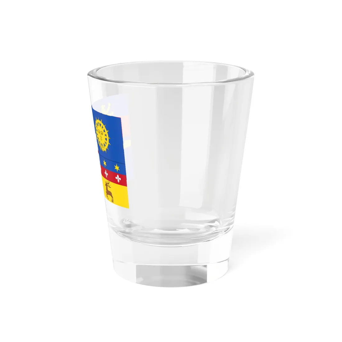 Flag of the province of Reggio Emilia (Italy) Shot Glass 1.5oz - Go Mug Yourself