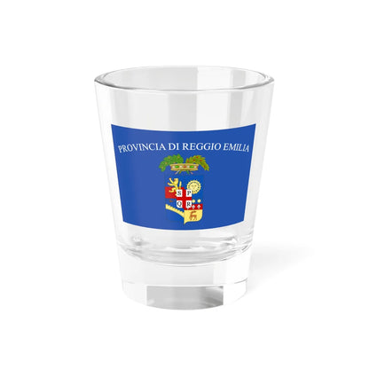 Flag of the Province of Reggio Emilia Variant (Italy) Shot Glass 1.5oz 1.5oz - Go Mug Yourself