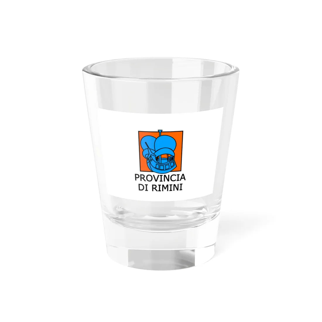 Flag of the province of Rimini (Italy) Shot Glass 1.5oz 1.5oz - Go Mug Yourself