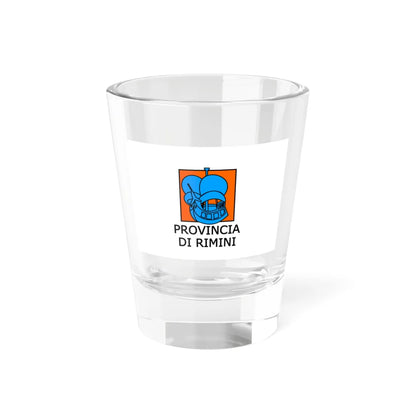 Flag of the province of Rimini (Italy) Shot Glass 1.5oz 1.5oz - Go Mug Yourself