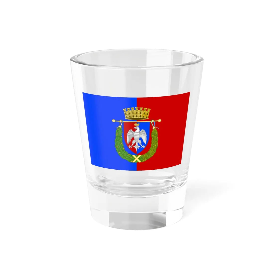 Flag of the Province of Rome (Italy) Shot Glass 1.5oz 1.5oz - Go Mug Yourself