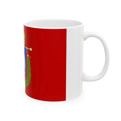 Flag of the Province of Rome (Italy) White Coffee Mug - Go Mug Yourself