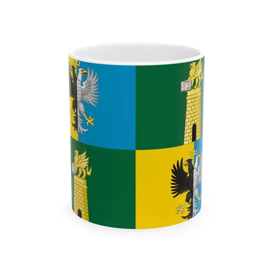 Flag of the Province of Rovigo (Italy) White Coffee Mug 11oz - Go Mug Yourself