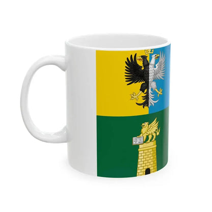 Flag of the Province of Rovigo (Italy) White Coffee Mug - Go Mug Yourself