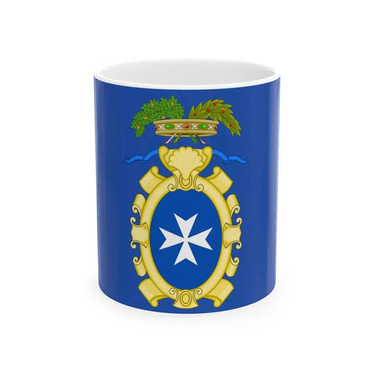 Flag of the province of Salerno (Italy) White Coffee Mug 11oz - Go Mug Yourself
