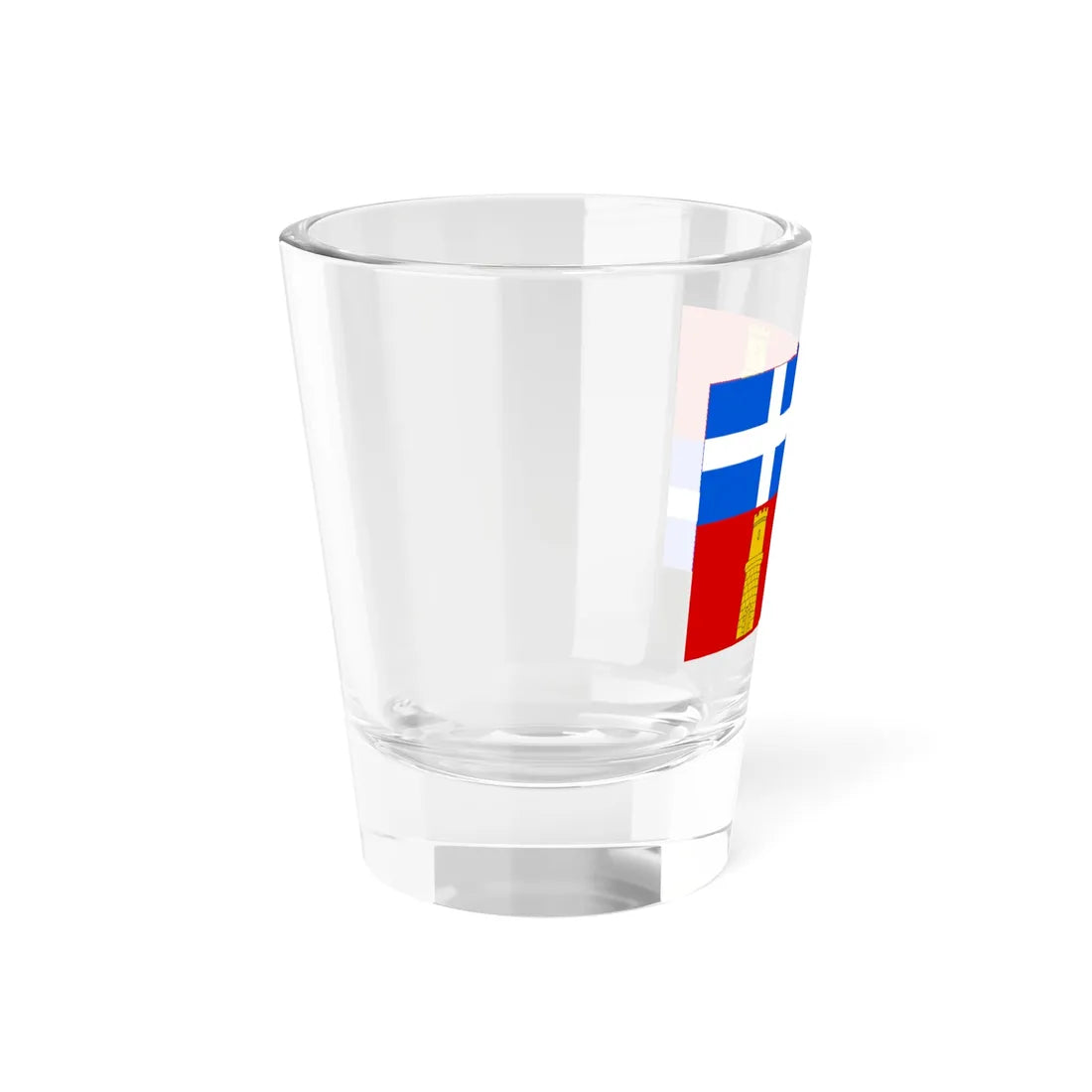 Flag of the province of Sassari (Italy) Shot Glass 1.5oz - Go Mug Yourself