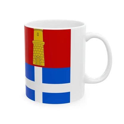 Flag of the province of Sassari (Italy) White Coffee Mug - Go Mug Yourself