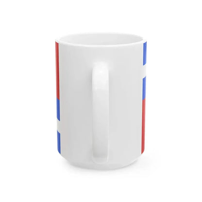 Flag of the province of Sassari (Italy) White Coffee Mug - Go Mug Yourself