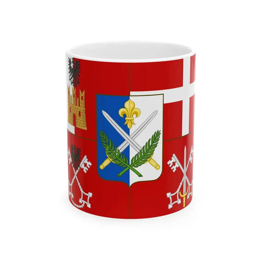 Flag of the Province of Sondrio (Italy) White Coffee Mug 11oz - Go Mug Yourself