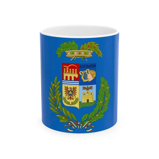 Flag of the Province of Trapani (Italy) White Coffee Mug 11oz - Go Mug Yourself
