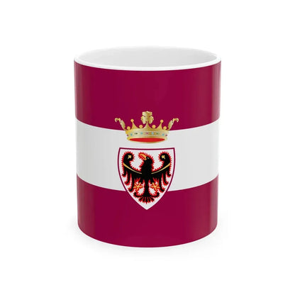 Flag of the Province of Trento (Italy) White Coffee Mug 11oz - Go Mug Yourself