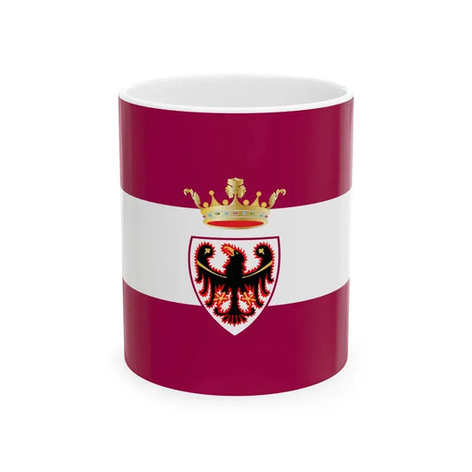 Flag of the Province of Trento (Italy) White Coffee Mug 11oz - Go Mug Yourself