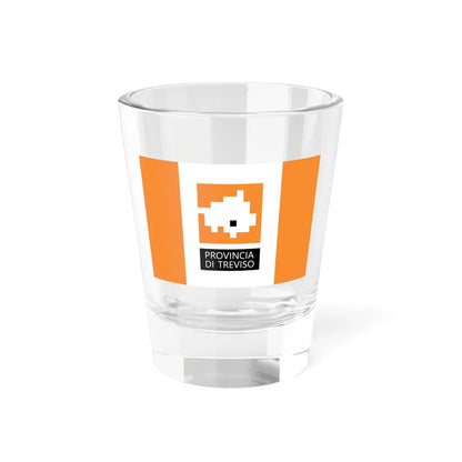 Flag of the Province of Treviso 2015 design (Italy) Shot Glass 1.5oz 1.5oz - Go Mug Yourself