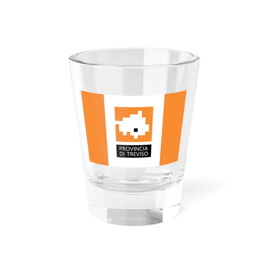 Flag of the Province of Treviso 2015 design (Italy) Shot Glass 1.5oz 1.5oz - Go Mug Yourself