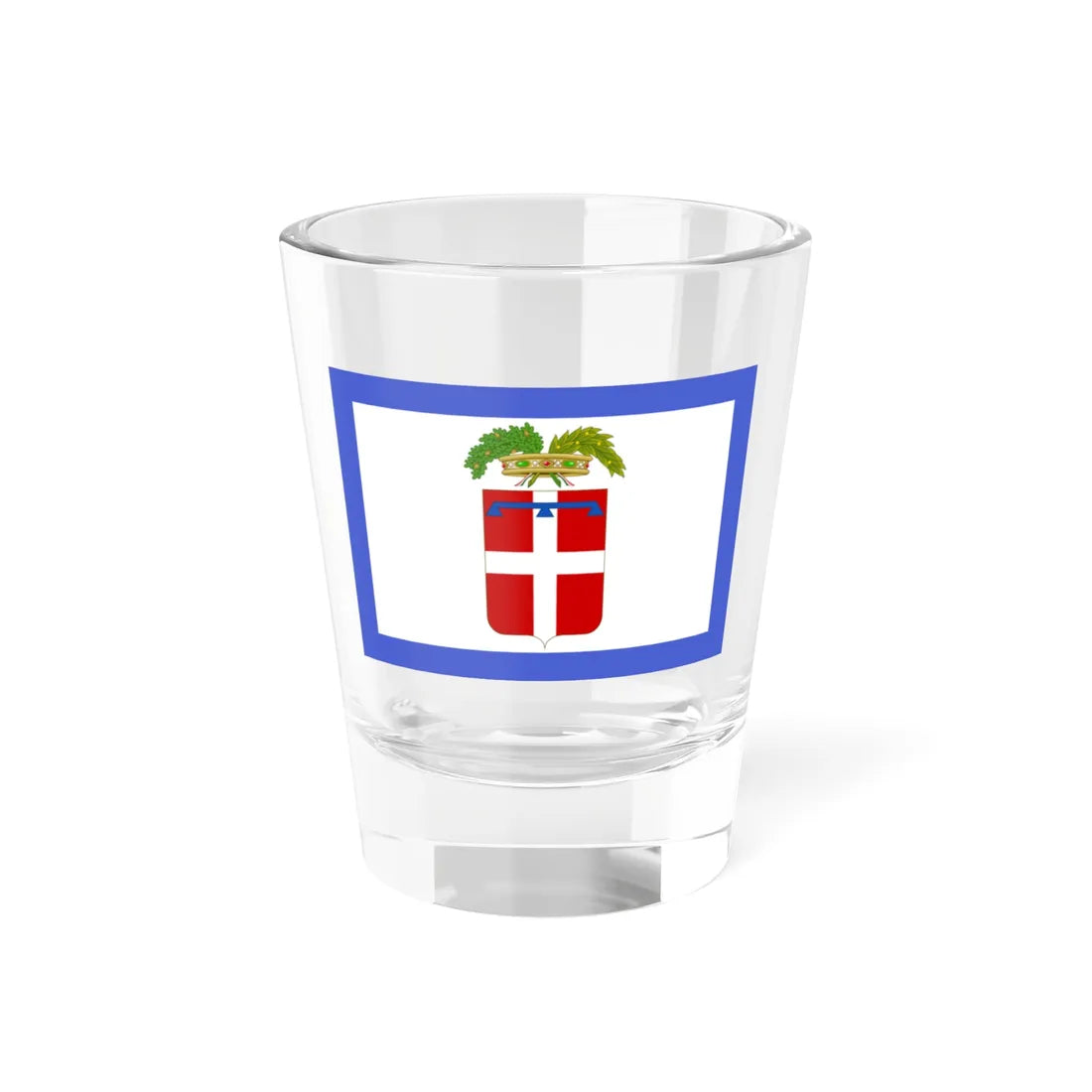 Flag of the Province of Turin (Italy) Shot Glass 1.5oz 1.5oz - Go Mug Yourself