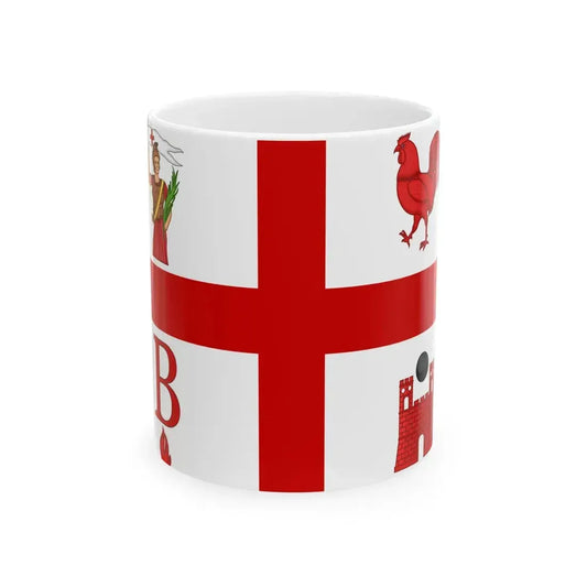 Flag of the Province of Varese (Italy) White Coffee Mug 11oz - Go Mug Yourself