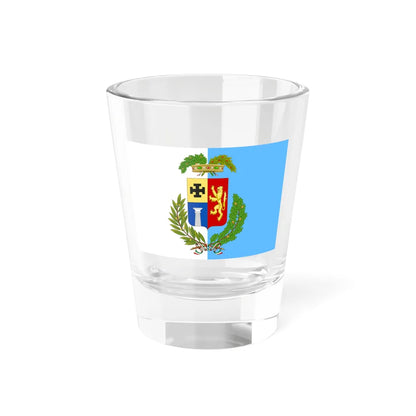 Flag of the Province of Vibo Valentia (Italy) Shot Glass 1.5oz 1.5oz - Go Mug Yourself