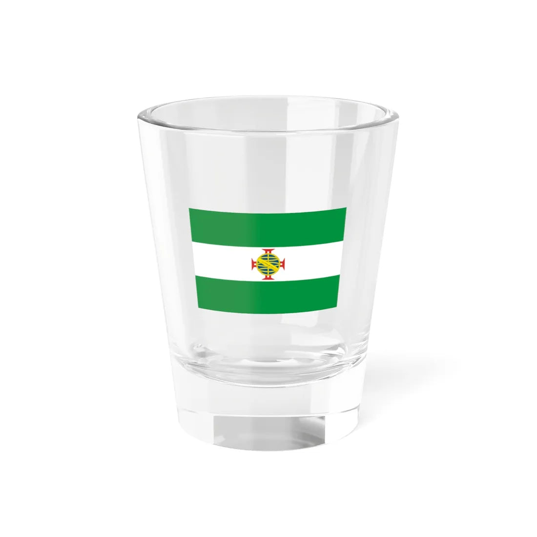 Flag of the Provincia Cisplatina (Brazil) Shot Glass 1.5oz 1.5oz - Go Mug Yourself