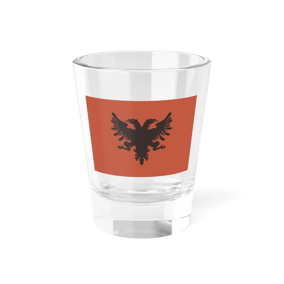 Flag of the Provisional Government of Albania 1912-1914 (Albania) Shot Glass 1.5oz 1.5oz - Go Mug Yourself