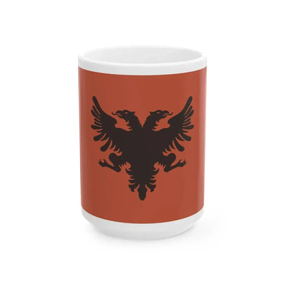 Flag of the Provisional Government of Albania 1912-1914 (Albania) White Coffee Mug 15oz - Go Mug Yourself