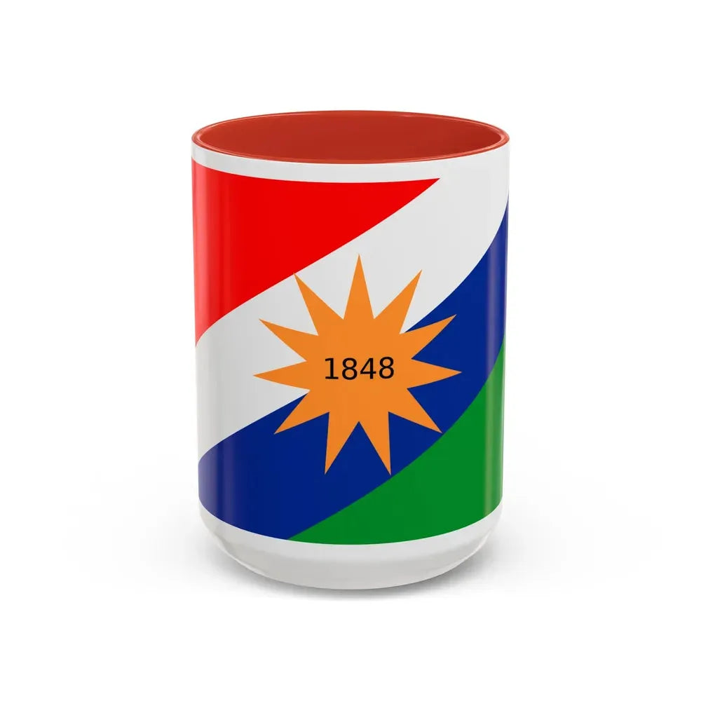 Flag of the Puntarenas Province Costa Rica - Accent Coffee Mug 15oz Red - Go Mug Yourself