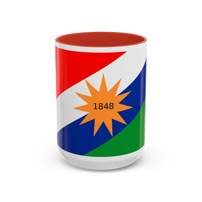 Flag of the Puntarenas Province Costa Rica - Accent Coffee Mug 15oz Red - Go Mug Yourself