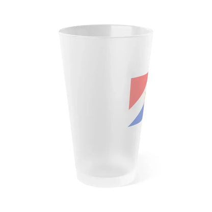 Flag of the Puntarenas Province Costa Rica - Frosted Pint Glass 16oz - Go Mug Yourself