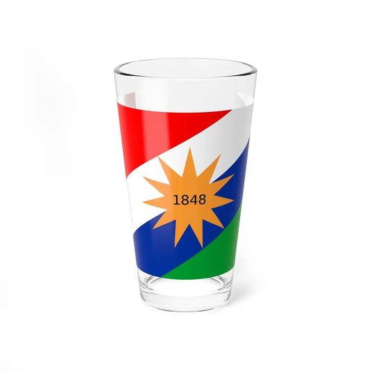 Flag of the Puntarenas Province Costa Rica - Pint Glass 16oz 16oz - Go Mug Yourself