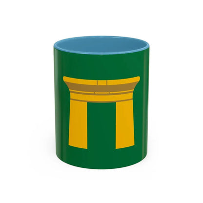 Flag of the Qena Governorate Egypt - Accent Coffee Mug 11oz Light Blue - Go Mug Yourself