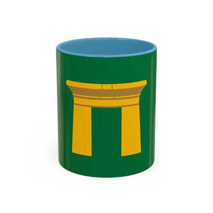 Flag of the Qena Governorate Egypt - Accent Coffee Mug 11oz Light Blue - Go Mug Yourself