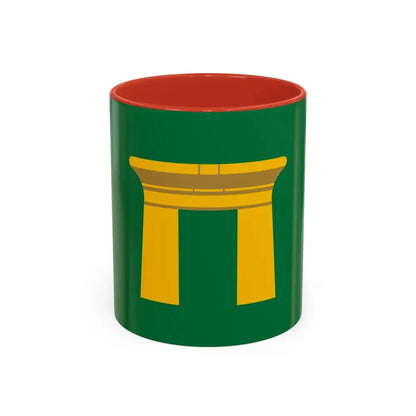 Flag of the Qena Governorate Egypt - Accent Coffee Mug 11oz Red - Go Mug Yourself