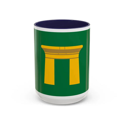 Flag of the Qena Governorate Egypt - Accent Coffee Mug 15oz Navy - Go Mug Yourself