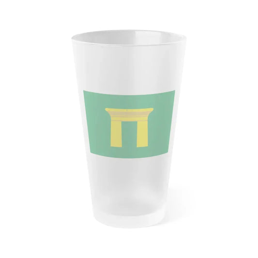 Flag of the Qena Governorate Egypt - Frosted Pint Glass 16oz 16oz Frosted - Go Mug Yourself