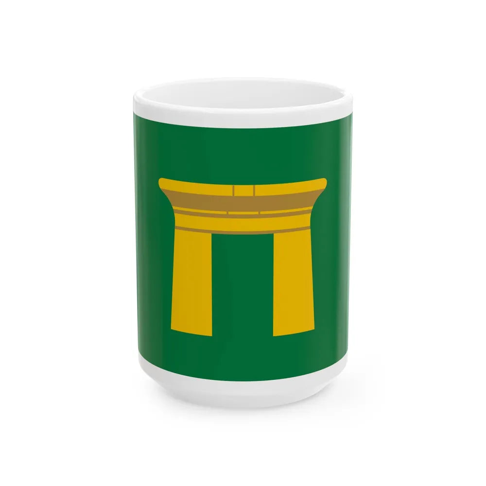 Flag of the Qena Governorate Egypt - White Coffee Mug-15oz-Go Mug Yourself