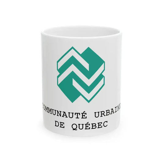 Flag of the Quebec Urban Community (Canada) White Coffee Mug 11oz - Go Mug Yourself