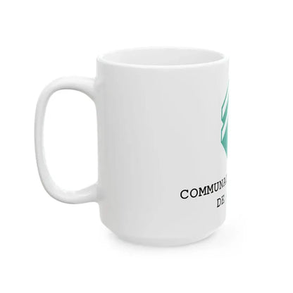 Flag of the Quebec Urban Community (Canada) White Coffee Mug - Go Mug Yourself