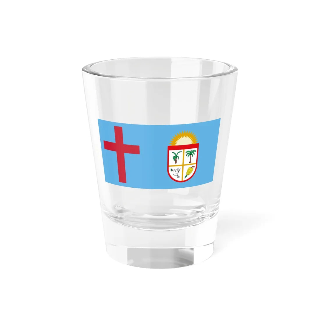 Flag of the Ra and Nadroga-Navosa Sovereign Christian States (Fiji) Shot Glass 1.5oz 1.5oz - Go Mug Yourself
