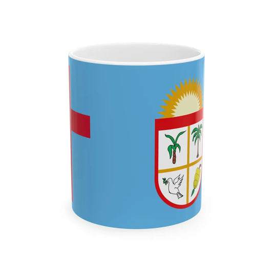 Flag of the Ra and Nadroga-Navosa Sovereign Christian States (Fiji) White Coffee Mug 11oz - Go Mug Yourself