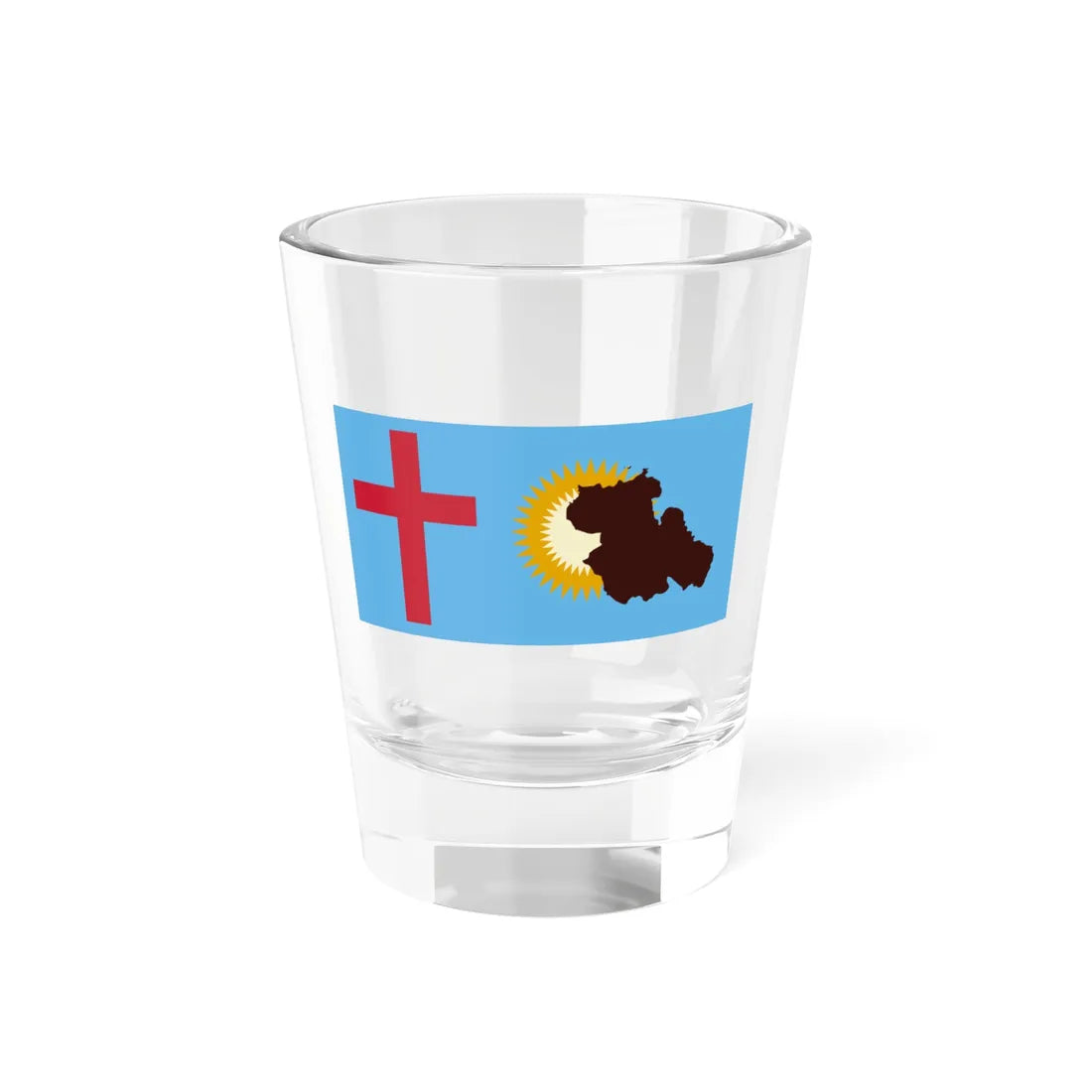 Flag of the Ra Sovereign Christian State (Fiji) Shot Glass 1.5oz 1.5oz - Go Mug Yourself