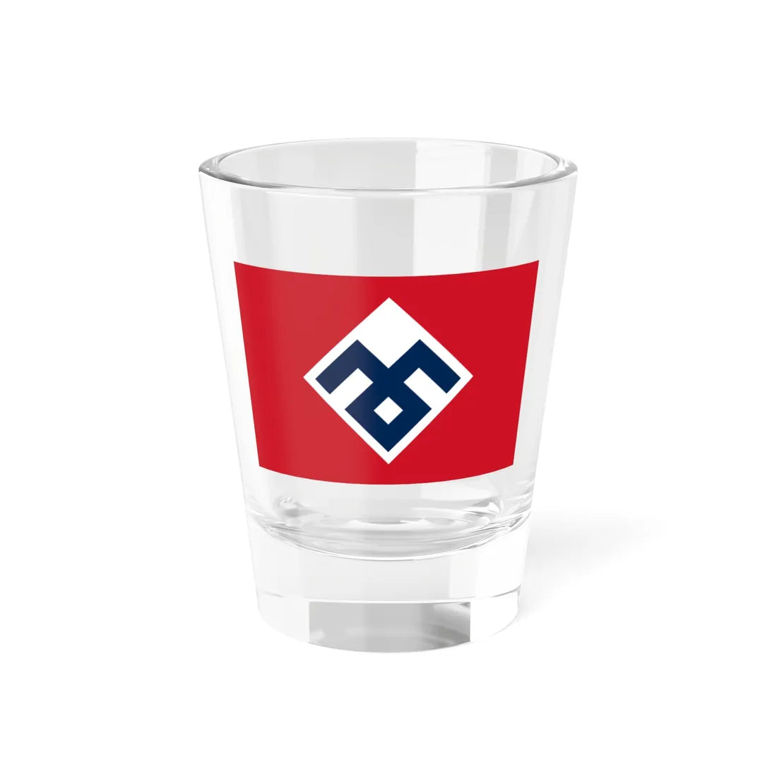 Flag of the Rassemblement National Populaire (Belgium) Shot Glass 1.5oz 1.5oz - Go Mug Yourself